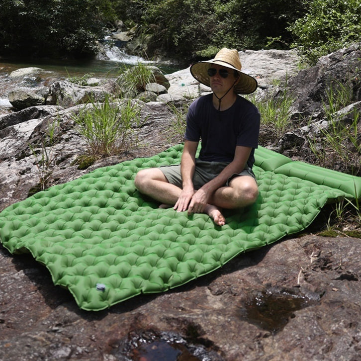 Double Air Mattress Camping Widened Outdoor Airbed Lunch Break Pad